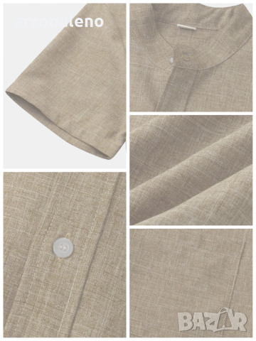 Ежедневна мъжка риза с къс ръкав, 6цвята , снимка 14 - Ризи - 44901083