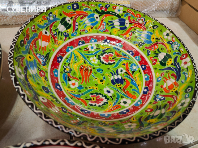 Турска керамика ,ръчна изработка(чаши,чинии,купи,канички,пепелници, подложки), снимка 12 - Други - 44858186