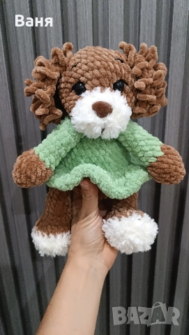 Ръчно плетено кученце, снимка 10 - Плюшени играчки - 52260220