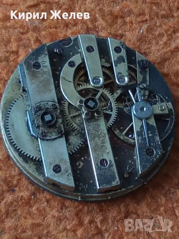 МЕХАНИЗЪМ от СТАР ШВЕЙЦАРСКИ ДЖОБЕН ЧАСОВНИК с ПОРЦЕЛАНОВ РИМСКИ ЦИФЕРБЛАТ За КОЛЕКЦИЯ РЕМОНТ 49627, снимка 12 - Антикварни и старинни предмети - 48633428