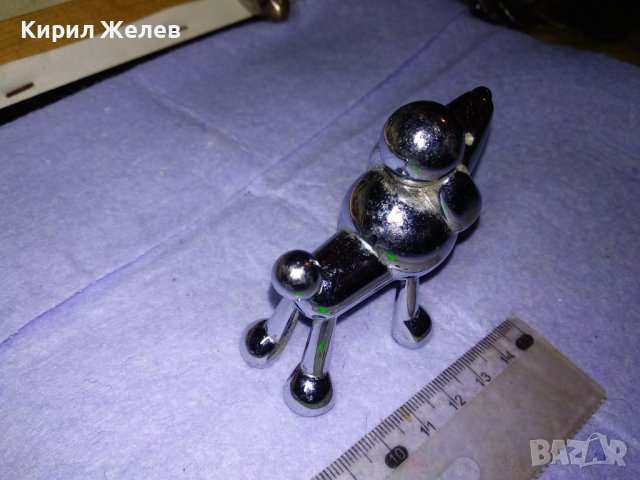 UMBRA Стара Маркова КАНАДСКА КОЛЕКЦИОНЕРСКА МЕДНА НИКЕЛИРАНА ФИГУРКА на ФРЕНСКИ ПУДЕЛ КРАСИВА 41413, снимка 8 - Колекции - 43650985