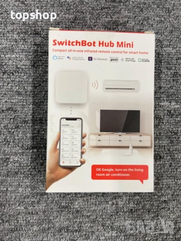 Нов SwitchBot Hub Mini - Интелигентен Хъб за Управление на Смарт и Инфрачервени Уреди  SwitchBot Hub, снимка 12 - Друга електроника - 52668866