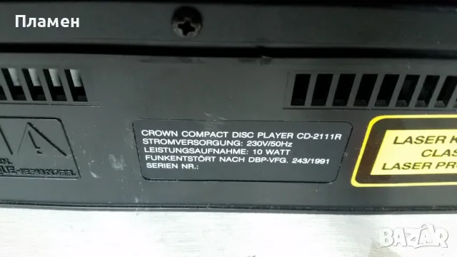 Crown CD-2111R , снимка 5 - Аудиосистеми - 48562893