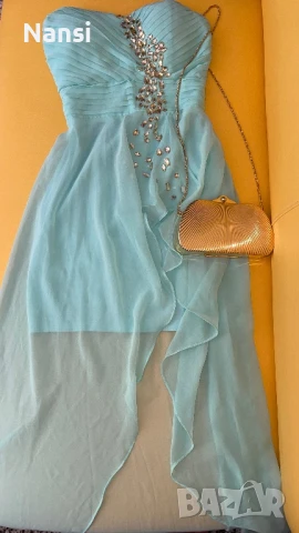 Уникална рокля с красиви камъни, снимка 4 - Рокли - 50956256