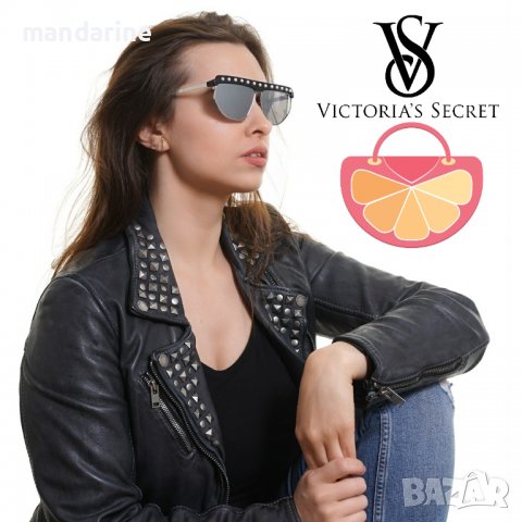 VICTORIA'S SECRET 🍊 Дамски огледални слънчеви очила BLACK MIRRORED нови с кутия