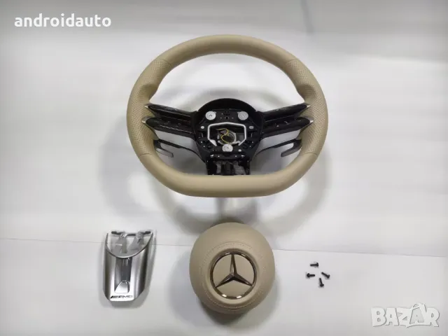 Спортен Кожен/Карбонов Волан AMG Mercedes A/B/C/CLA/CLS/E/G/GLC/GLS, снимка 5 - Аксесоари и консумативи - 48787278