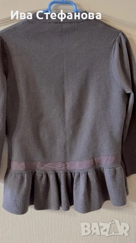 Пеплум много красива и стилна елегантна  сива  кардиган от Karen Millen., снимка 8 - Блузи с дълъг ръкав и пуловери - 48091949