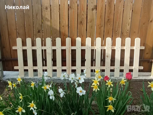 Декоративна дървена ограда за двор градина заведение детска площадка , дървени огради оградки, снимка 8 - Огради и мрежи - 49863619