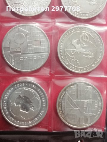 Юбилейни сребърни монети 10 Euro , снимка 4 - Нумизматика и бонистика - 32904911