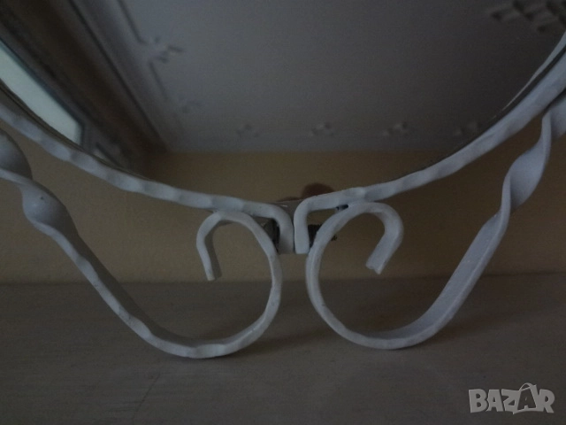 Винтидж огледало с метална рамка, снимка 4 - Огледала - 52577445