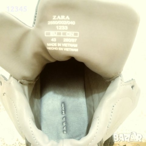 Кецове ZARA MEN естествена кожа, снимка 11 - Кецове - 33194835