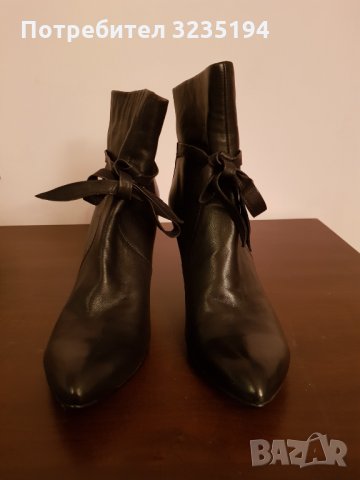 Черни кожени боти