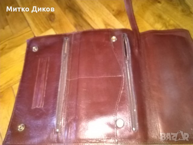 Чанта за ръка  235х160х55мм естествена кожа, снимка 4 - Чанти - 26664516