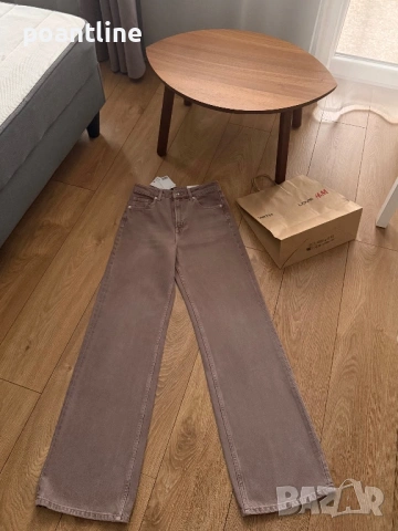 НОВИ | H&M широк крачол дънки 34 размер, снимка 3 - Дънки - 53465034