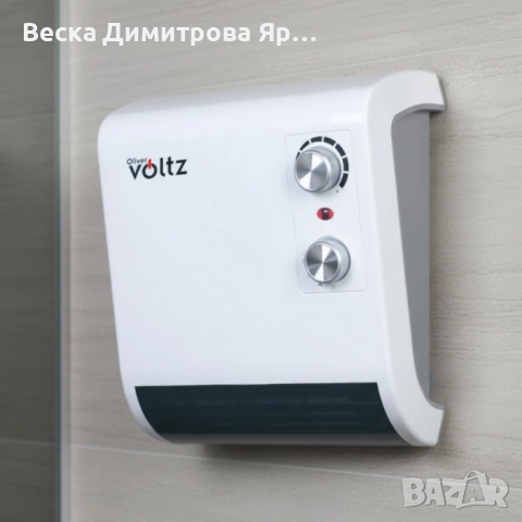 Отоплителна печка за баня Voltz OV51970J – 2000W, вентилатор, водоустойчива, снимка 4 - Отоплителни печки - 52143069