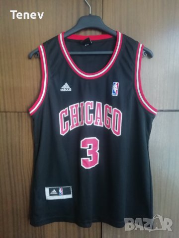 Chicago Bulls #3 Wade потник Чикаго Булс Adidas NBA Jersey , снимка 1 - Тениски - 43442039
