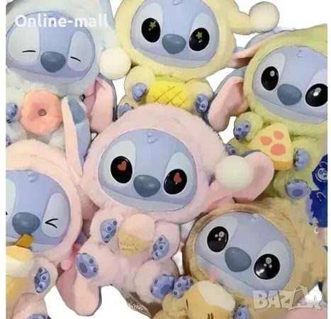 Labubu Stitch Miniso Eat Something Before Sleep, Лабубу Стич Минисо, снимка 2 - Плюшени играчки - 50470706