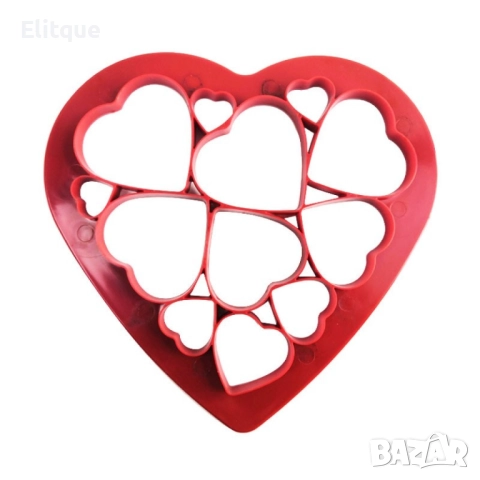 Силиконова форма за сладки и бисквити - сърца, снежинки или животинки, снимка 10 - Други - 52888961