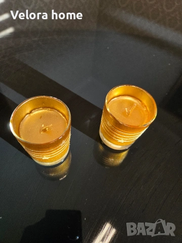 ЗЛАТНИ свещници 2 броя комплект, снимка 2 - Други - 53154585