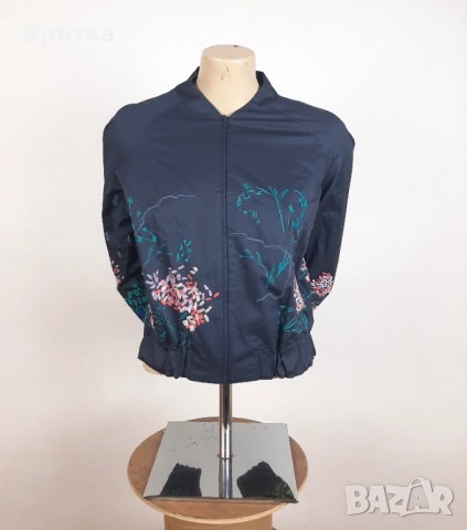 Ivko Floral Bomber - Оригинално дамско яке размер 36 / S, снимка 3 - Якета - 53300784
