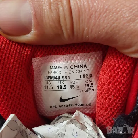 Кожени маратонки  NIKE AIR MAX 90 номер 45-45,5 , снимка 14 - Маратонки - 48562642