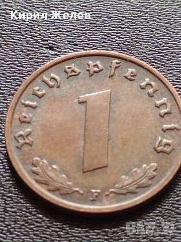 Две монети 1 райхспфенинг 1938г. / 1 райхспфенинг 1941г. Трети райх с СВАСТИКА редки 17385, снимка 3 - Нумизматика и бонистика - 40650393