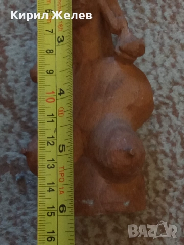 Дървена фигура африканска 51291, снимка 5 - Антикварни и старинни предмети - 51753985