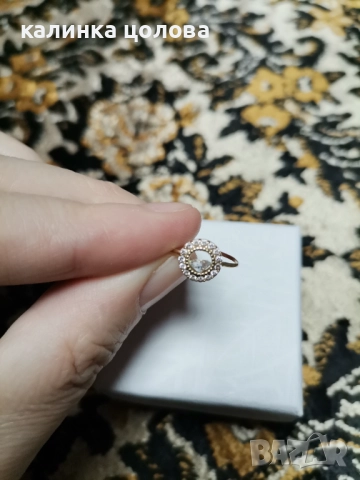 Златно пръстенче 14к /0.77г, снимка 4 - Пръстени - 52669297