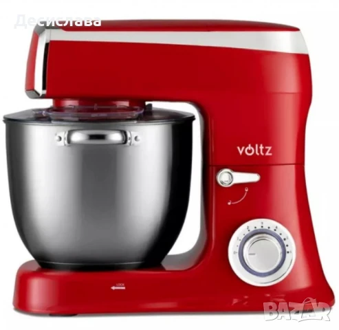 Планетарен миксер с купа от инокс Voltz, 2100W, 7.5 литра