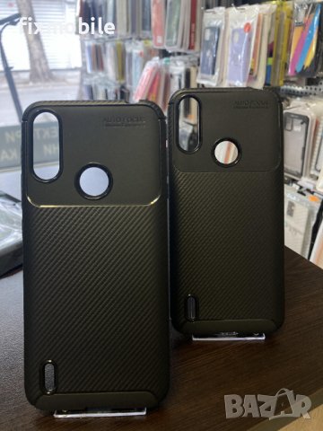 Motorola Moto E7 Power Carbon Fiber силиконов Калъф / Кейс, снимка 1