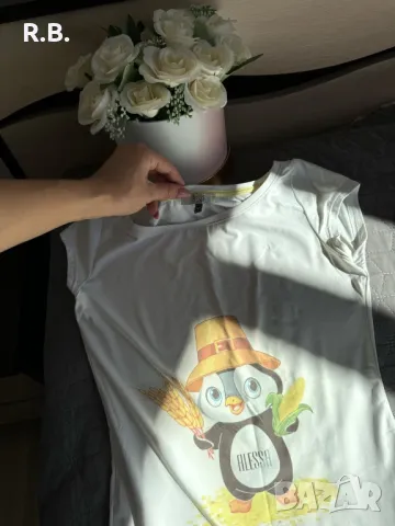 Alessa, топ с пингвин, М размер, снимка 8 - Корсети, бюстиета, топове - 47740284