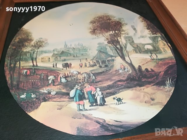 КАРТИНА 35Х35СМ ОТ ГЕРМАНИЯ 1509221624, снимка 4 - Антикварни и старинни предмети - 38012824