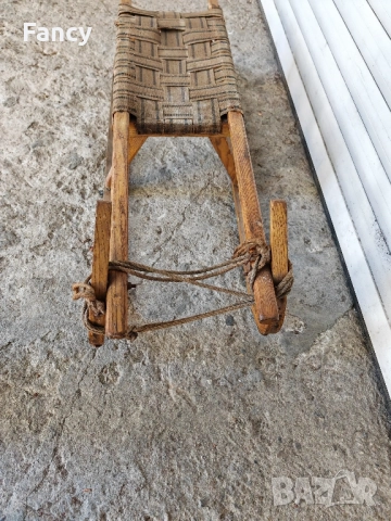 Стара дървена шейна , снимка 6 - Зимни спортове - 51764139