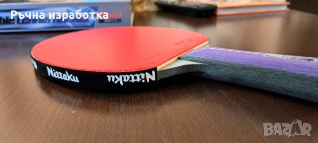НОВО nittaku factive 7 хилка за тенис на маса дърво hammond japan гума, снимка 7 - Тенис - 51751395