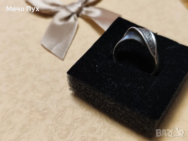 Сребърен пръстен (294), снимка 5 - Пръстени - 52298413