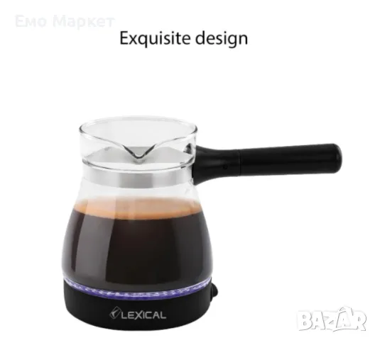 Електрическа светеща кафеварка за кафе Lexical LCP-0502 - Гаранция 24 месеца , снимка 7 - Кани - 49291790