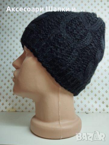 Дамска плетена шапка -дпш7, снимка 3 - Шапки - 43296559