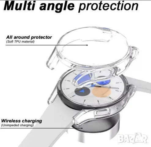 За Samsung watch 4 44mm-прозрачни цели силиконови протектори, снимка 1