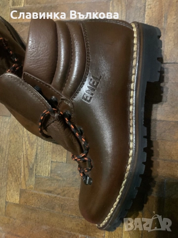 Зимни боти естествена кожа 40 ENEL, снимка 2 - Мъжки ботуши - 53167387