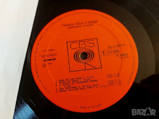 Leonard Cohen - Song From A Room, снимка 3 - Грамофонни плочи - 48830562