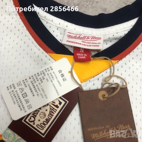 Мъжки потник Mitchell&Ness Stephen Curry Golden State Warriors season 2009 размер XL, снимка 10 - Тениски - 52085092
