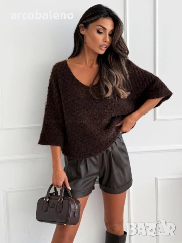 Дамски пуловер LYONIE, 2цвята , снимка 6 - Блузи с дълъг ръкав и пуловери - 52326041