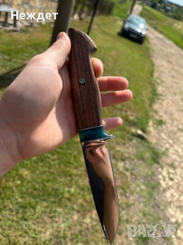 Ловен нож от лагер кован шх15. , снимка 6 - Ножове - 50556243