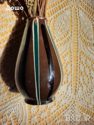 Стара керамична ваза 15 см. височина