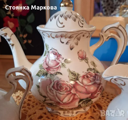 Нов луксозен сервиз за чай или кафе-21 бр, снимка 6 - Сервизи - 49476299