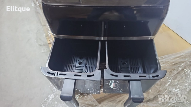 Двоен Air fryer T&G BEST COOKING 32847A0 - отделни LED дисплеи за всяка зона, снимка 4 - Фритюрници - 52502357