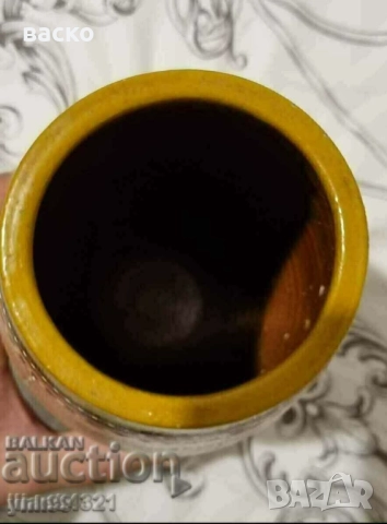 Много стара голяма керамична ваза, снимка 5 - Антикварни и старинни предмети - 51896063