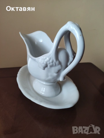 Порцеланова сосиера Антикварна/18-19 век, снимка 6 - Антикварни и старинни предмети - 53008560