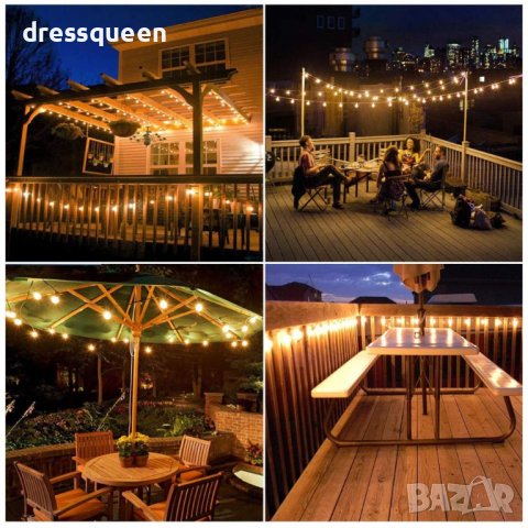 3704 Соларни ретро гирлянди за градина, снимка 6 - Други стоки за дома - 37639462