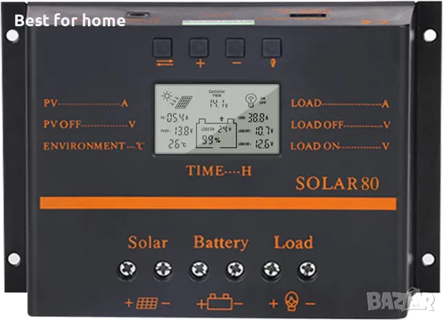 Moniss 80A PWM соларен контролер за зареждане-модул